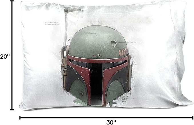 Jay Franco Star Wars The Book of Boba Fett 1 Single Reversible Pillowcase - Image 6