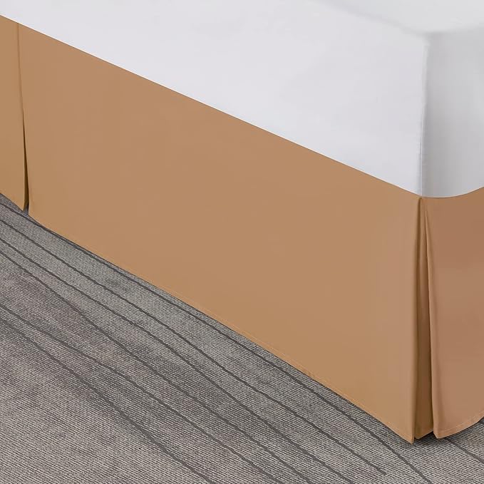 Nestl Light Brown Twin Bed Skirt - Image 8