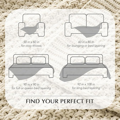 EVERGRACEHOME Chunky Chenille Knit Throw Blanket - Image 8