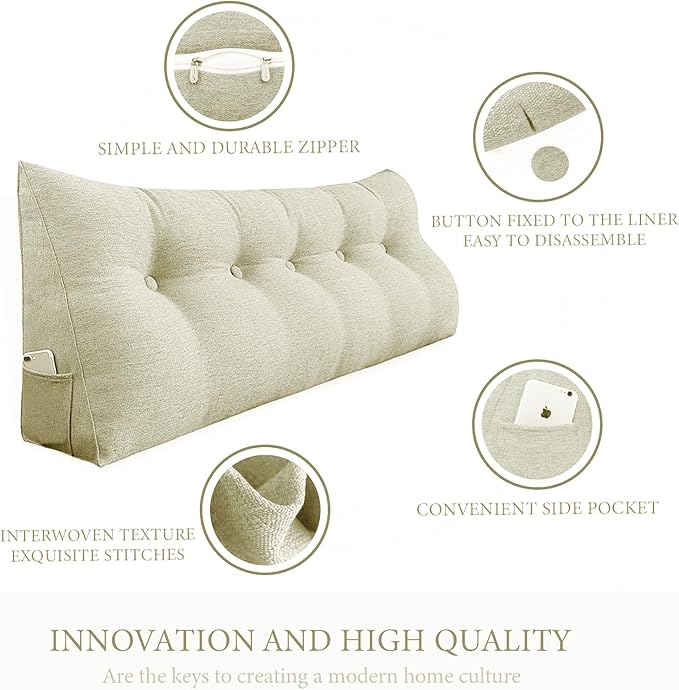10 lbs Thickened Headboard Pillow Wedge Pillow Headboard Reading Pillow Bed - Image 6