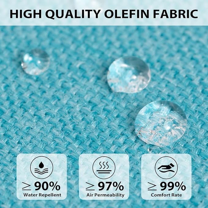Sundale Outdoor Olefin Deep Seat Cushion, Patio Chair Cushion and Pillow - Image 2