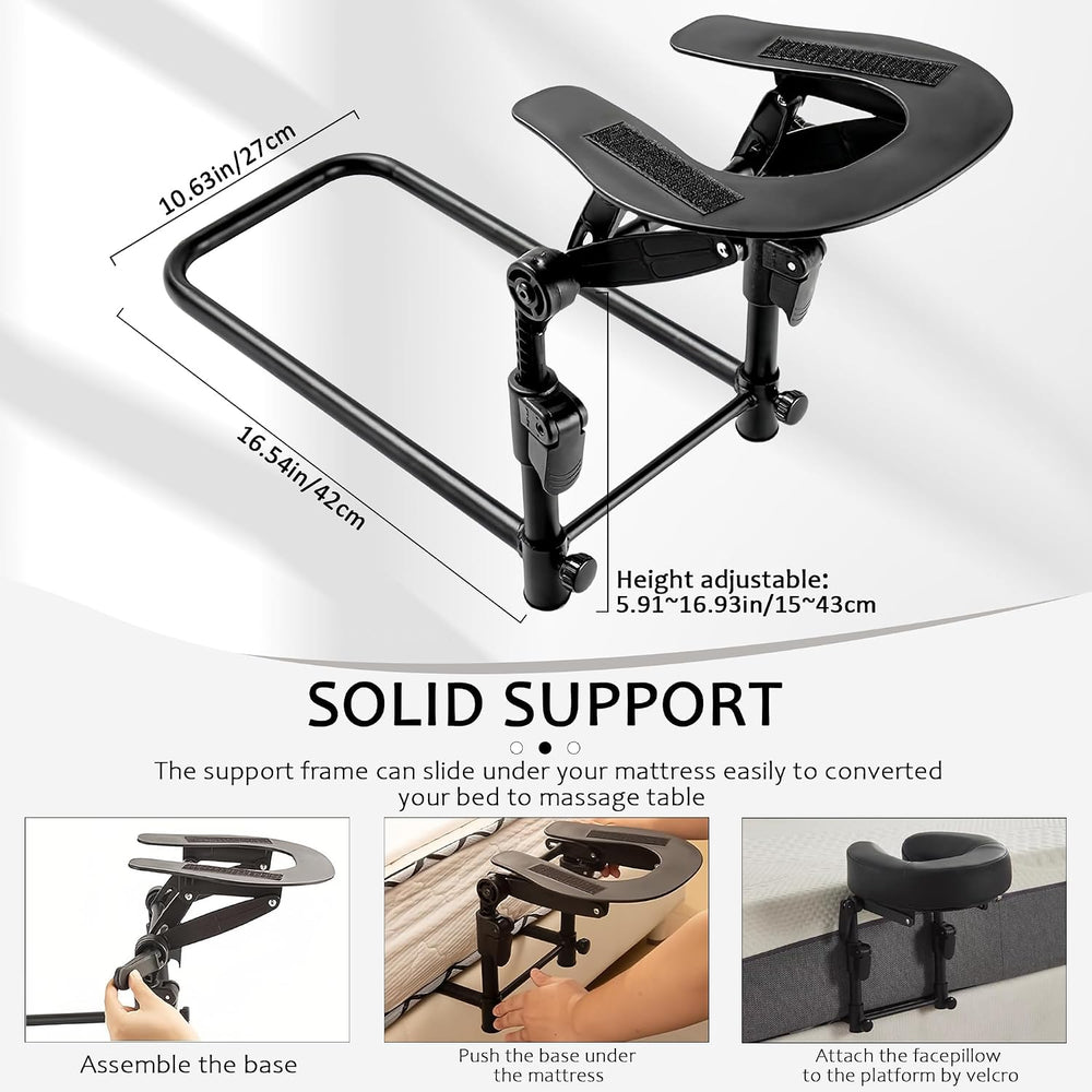 Massage headrest for Bed,Massage Table Face Cradle for Bed(Basic Set)