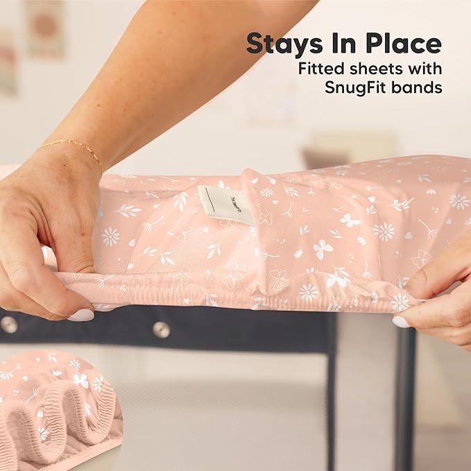2-Pack Mini Crib Sheets Fitted - Image 6