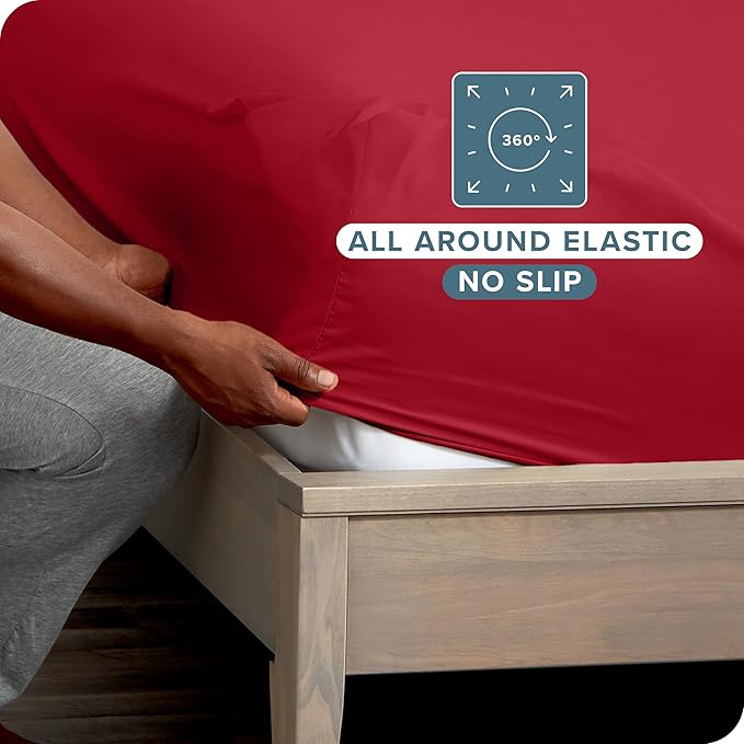 Bare Home 2 King Fitted Premium Bed Sheets - Image 3