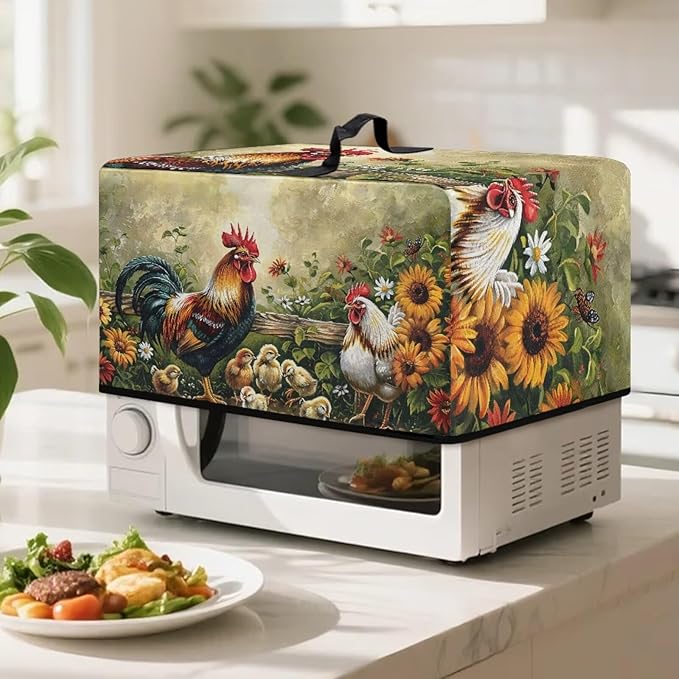 Microwave Cover, Thanksgiving Microwave Dust Cover Waterproof Microwaves Oven - Image 3