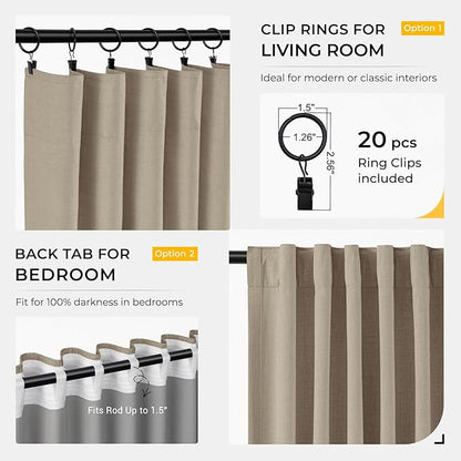 INOVADAY 100% Blackout Curtains - Image 3
