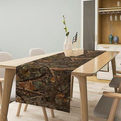 Camo Hunting Table Runner, Mossy and Oak Camouflage Patterns Table Runner - Image 3