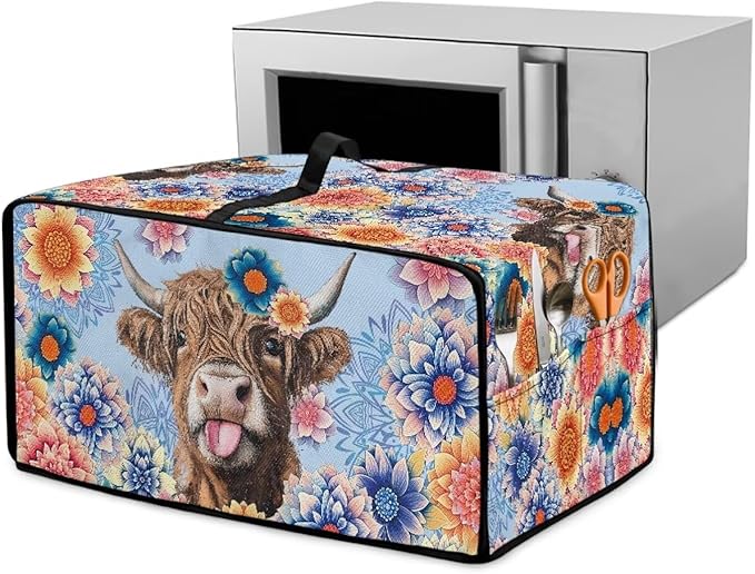 Microwave Oven Cover Heavy Duty Microwave Oven Dust Cover by HwzdsyxlCreativeHomeDecor