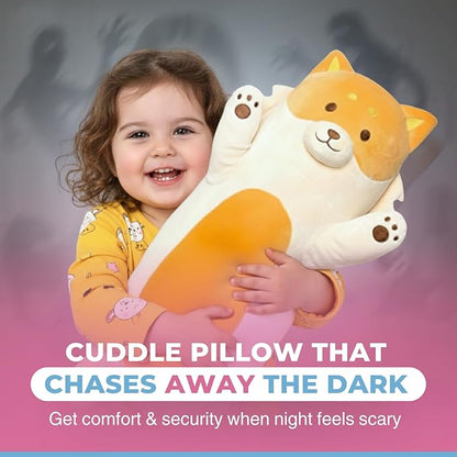 Fox Plush Body Pillow for Kids | Long Stuffed Animal Cuddle Pillow | Soft - Image 3