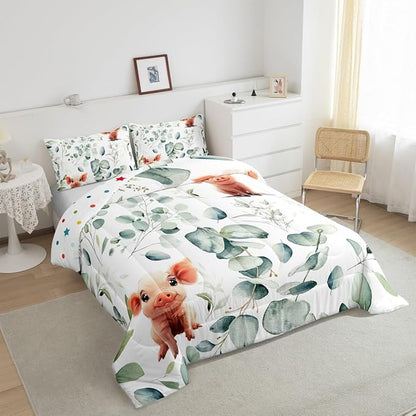 Erosebridal Kawaii Pig Bedding Full Size - Image 5
