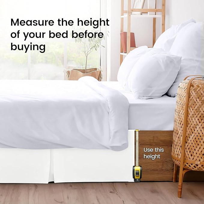 Utopia Bedding Queen Bed Skirt - Image 4