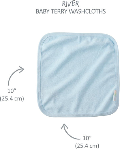 butterblu splash squad hooded towels & washcloths 100% on a desk or shelf