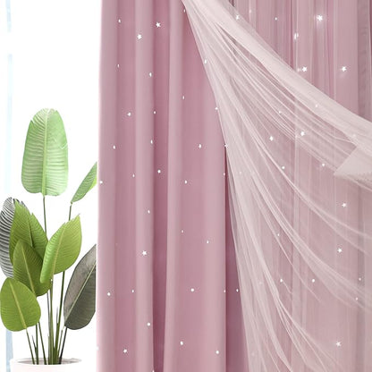 Kinryb Princess Curtains for Girls Bedroom - Image 8