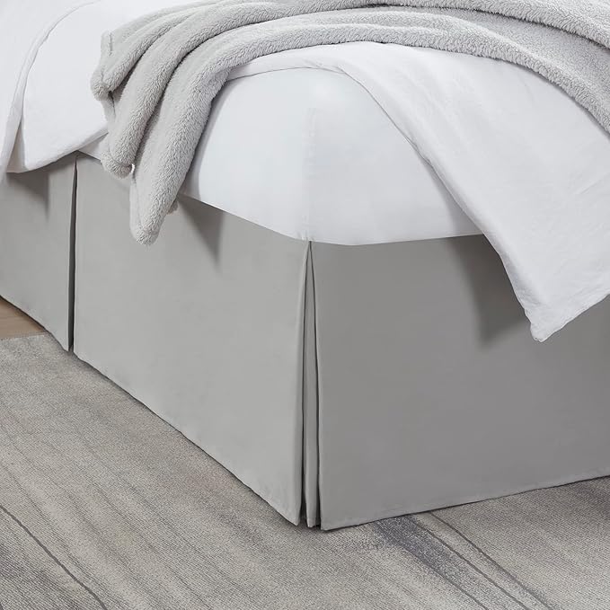 Nestl Silver Full Bed Skirt by Nestl