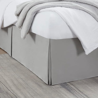 Nestl Silver Full XL Bed Skirt by Nestl