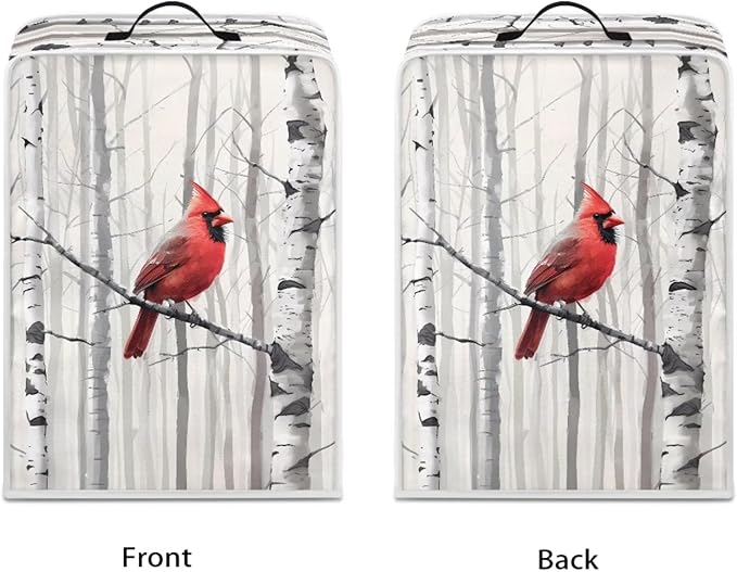 Christmas Cardinal Coffee Maker Cover - Image 2
