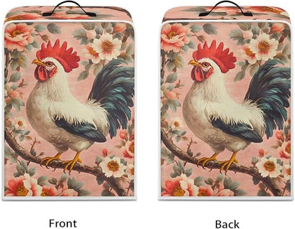 Mumeson Rooster Flower Coffee Maker Cover Blender Dust Cover, Coffee Machine - Image 2