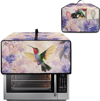 Hummingbird Hydrangea Floral Print Dust Cover - Image 2
