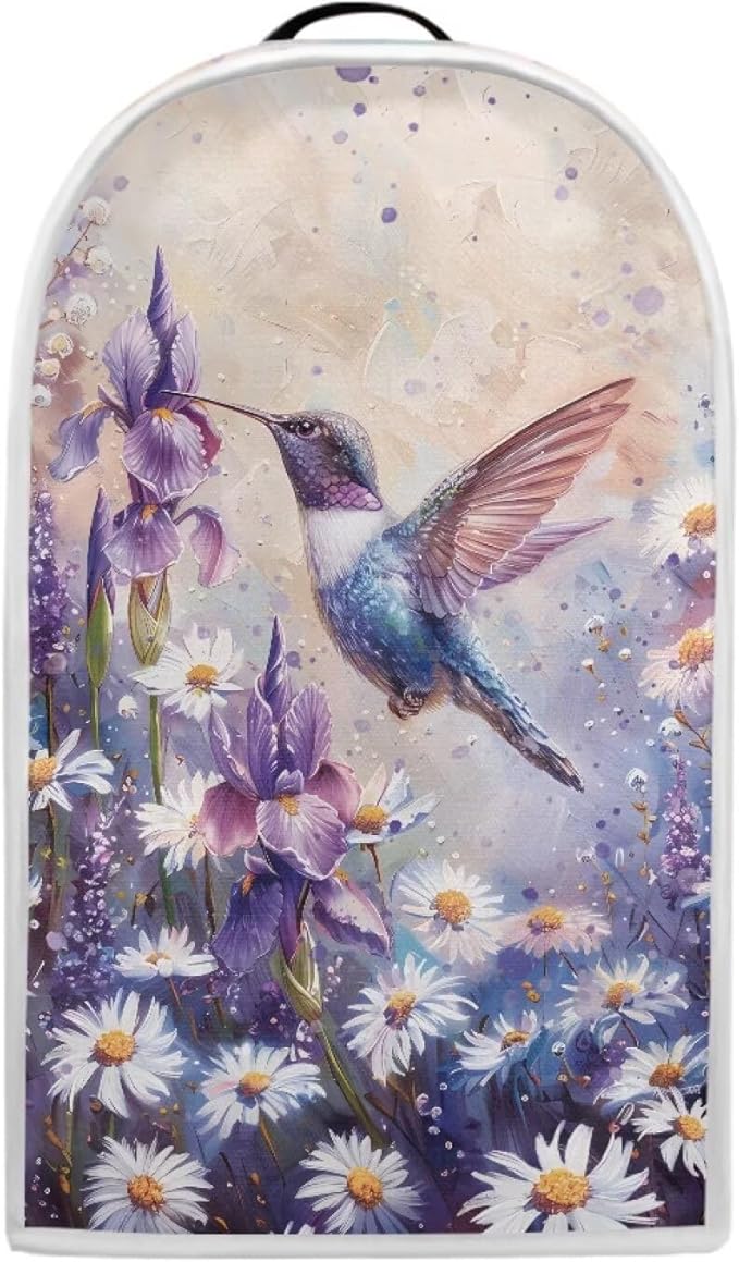 Talayituse Hummingbird Daisy Lavender Print Blender Dust Cover, Fingerprint by Unknown