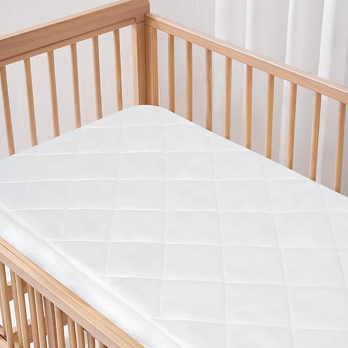 Mini Crib Mattress Protector Sheets Fitted Waterproof Mini Crib Mattress - Image 5