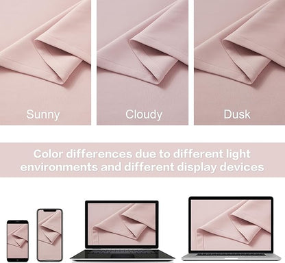 DUALIFE 102 Inch Curtains Pink - Image 5