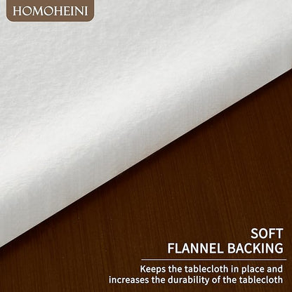 Square Table Cloth, 100% Waterproof Tablecloth OilProof SpillProof Vinyl Table - Image 6