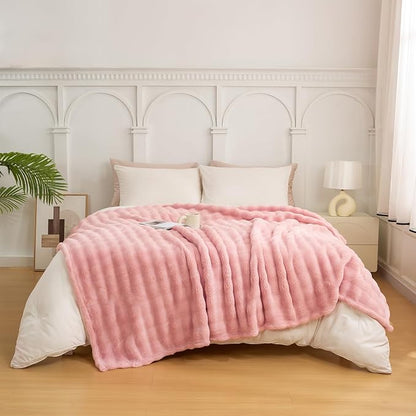 YUSOKI Luxury 3D Bubble Throw Blanket 3.1lb, All Ages, Home Decoration - Image 3