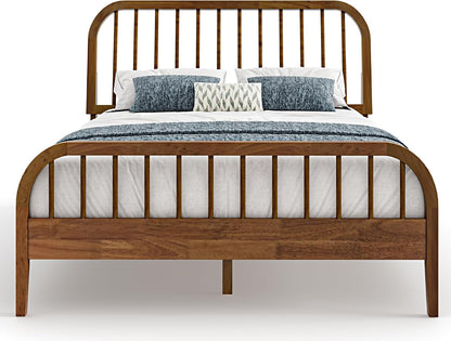 dg casa wesley solid wood full size bed, side view
