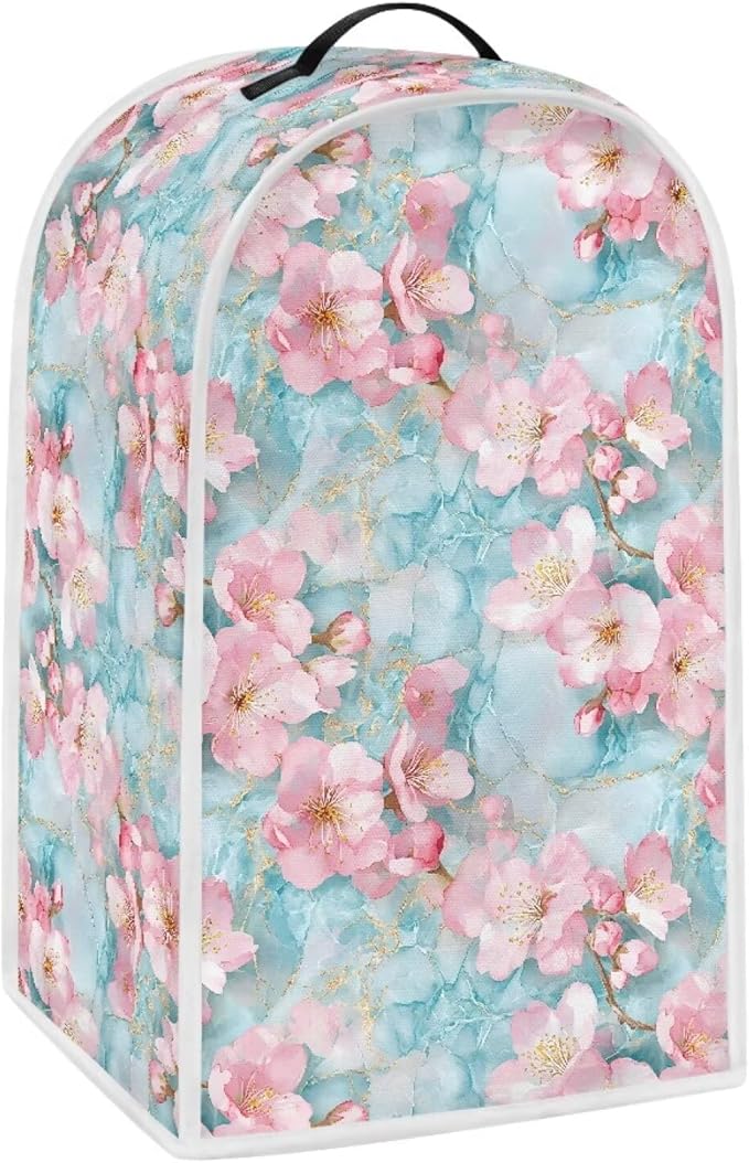 Talayituse Cherry Blossom Marble Print Blender Dust Cover, Fingerprint - Image 2