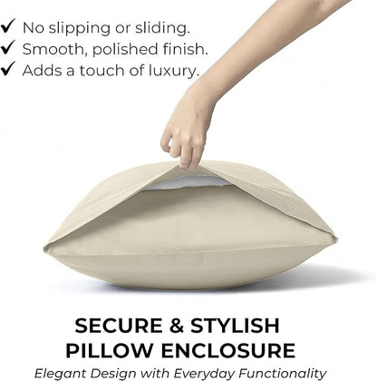 100% Natural Cotton Bed Sheets | 500 TC Single-Ply Sateen Weave Twin Sheets Set - Image 5