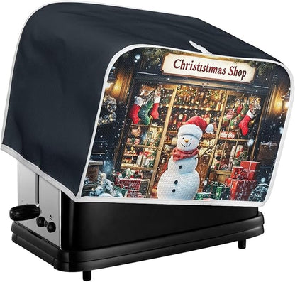 ZFRXIGN Christmas Snowman Toaster Cover 4 Slice Wide Slot Small Appliance - Image 5