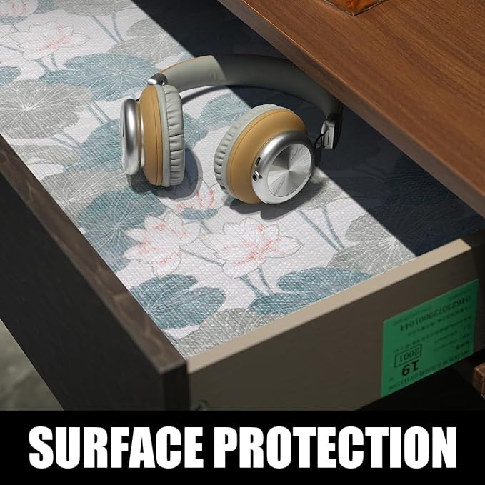Shelf and Drawer Liner for Cabinets, Non-Adhesive and Strong Non-Slip 12IN x - Image 8
