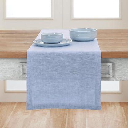 Solino Home Linen Table Runner 72 Inches Long - Image 2