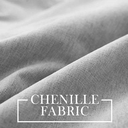 Macochico Extra Wide 100% Blackout Chenille Curtains 100" Wx96 L Thermal Drapes - Image 3
