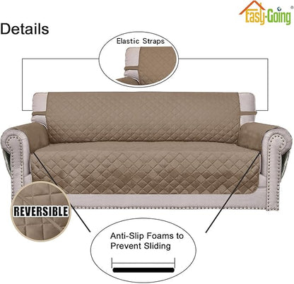 Easy-Going 4 Seater Sofa Slipcover Reversible Sofa Cover Water Resistant Couch - Image 3