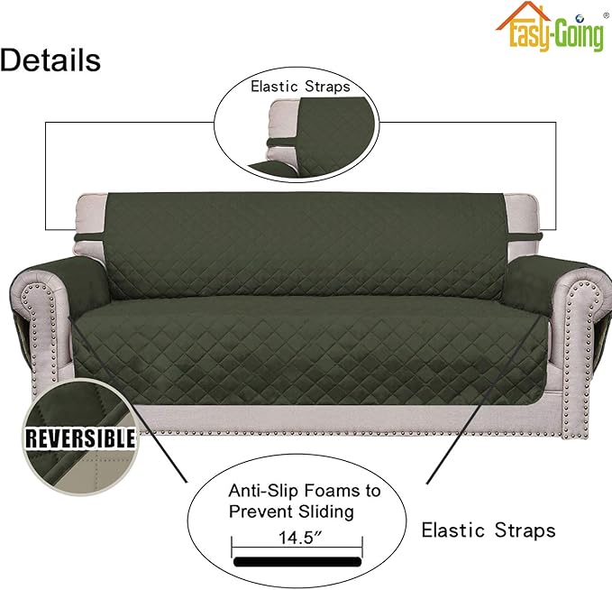 Easy-Going Reversible Oversized Couch Cover - Image 3