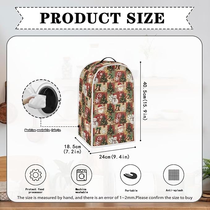 Christmas Print Blender Cover Dust Cover - Image 5
