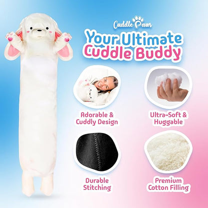 Big Bunny Plush Body Pillow for Kids | Long Stuffed Animal Cuddle Pillow | Soft - Image 6