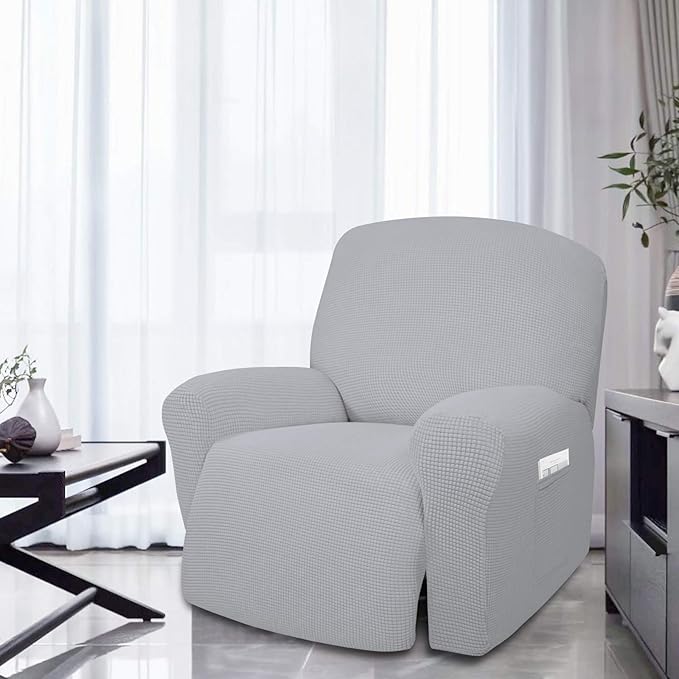 Easy-Going 4 Pieces Oversized Recliner Stretch Sofa Slipcover Sofa Cover - Image 2