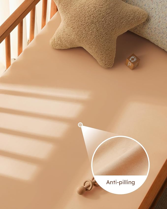 Pack and Play Sheets Fitted 3 Pack, Mini Crib Sheets - Image 4