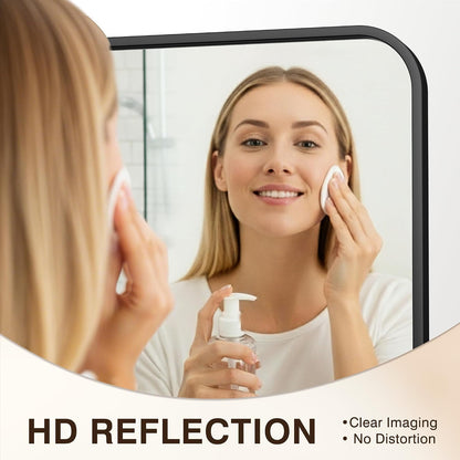 fictor bathroom mirror for over sink, 2 pack, close-up detail