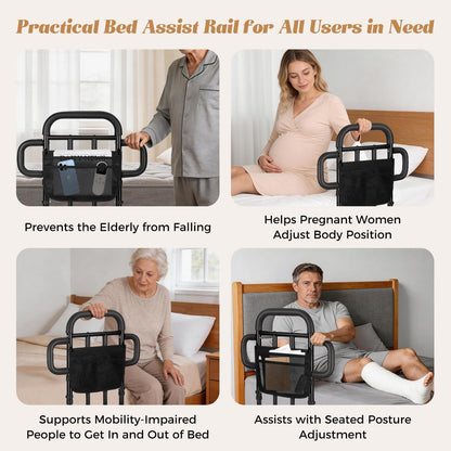 heavy duty bed rail for elderly adults with on a desk or shelf