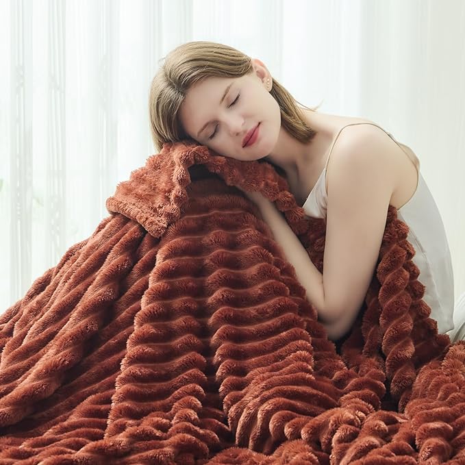 NEWCOSPLAY Super Soft Throw Blanket Coffee Premium Silky Flannel Fleece 3D - Image 4