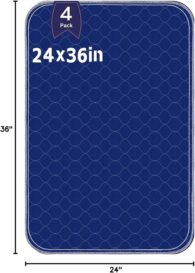 Waterproof Pads for Bed 24x36 Inch, Heavy Absorbency Incontinence Pads for Bed - Image 9