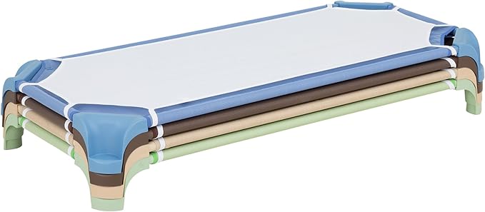 Sprogs Heavy-Duty Stackable Standard Size 52"L Daycare Cots - Image 10