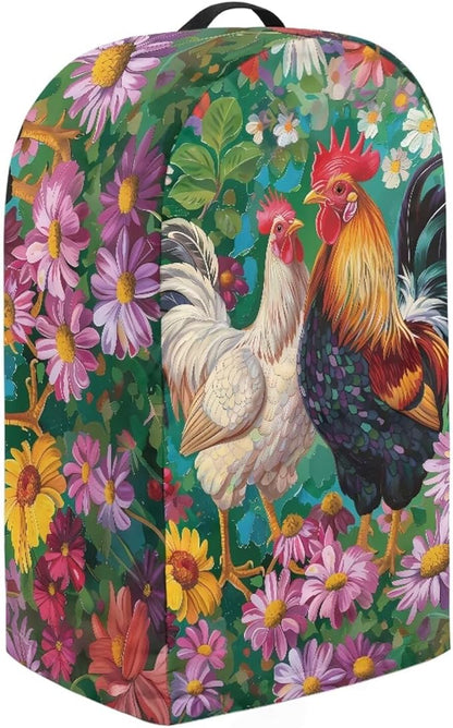 Rooster Flower Blender Dust Cover Stand Mixer or Coffee Maker Appliance Covers - Image 4