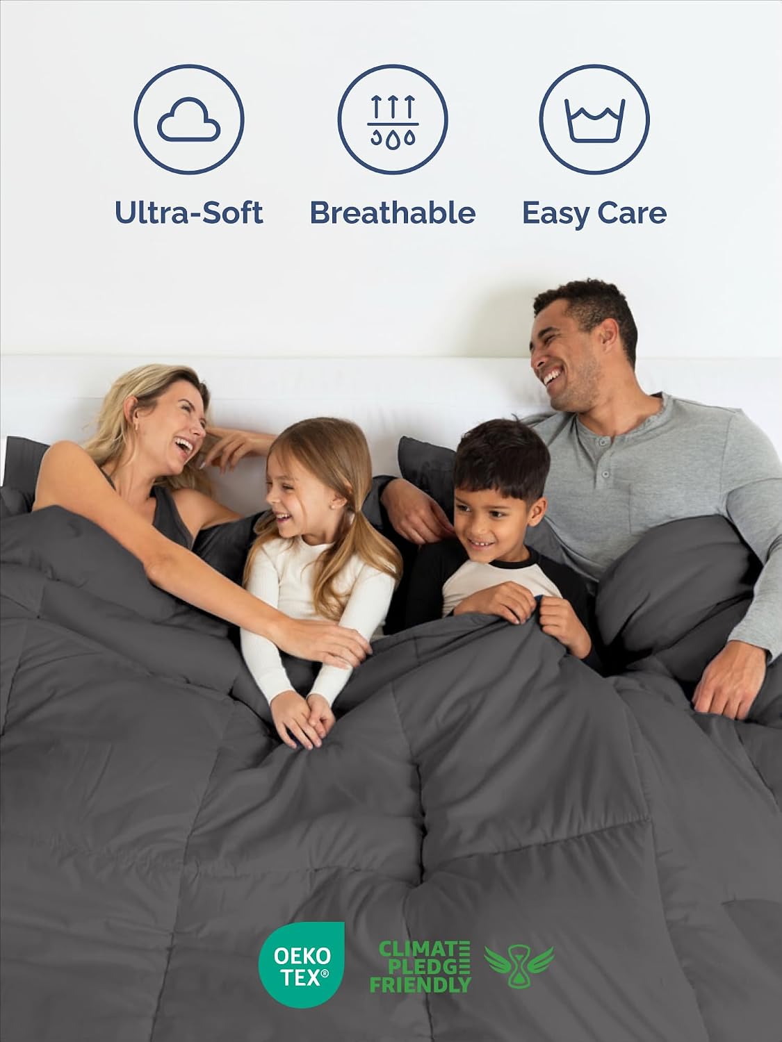 full comforter set - dark grey bedding for showing dimensions
