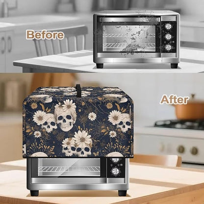 Microwave Oven Cover, Skull Halloween Dust Oil Proof Waterproof Machine - Image 4