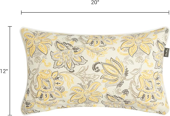 Outdoor Lumbar Pillows Water Resistant 12x20 inch, Decorative Throw Pillow Set - Image 3