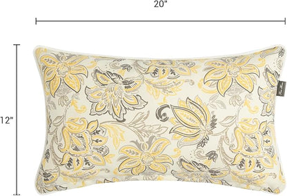 Outdoor Lumbar Pillows Water Resistant 12x20 inch, Decorative Throw Pillow Set - Image 3
